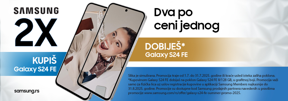 Kupiš Galaxy S24 FE, dobiješ još jedan!
