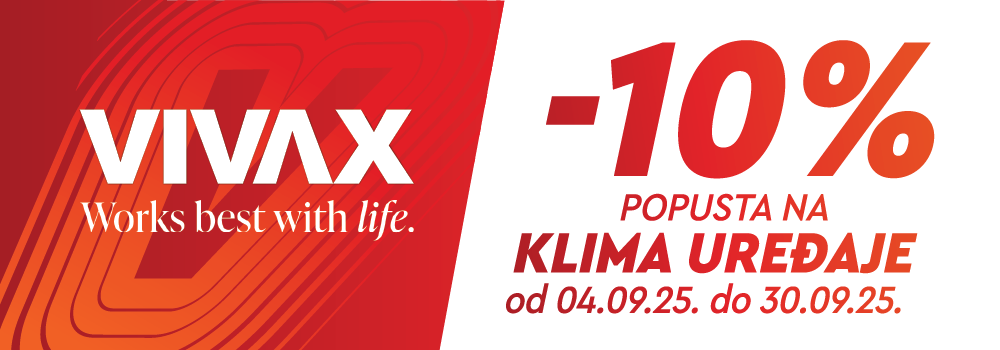 -10% POPUSTA NA VIVAX KLIMA UREĐAJE