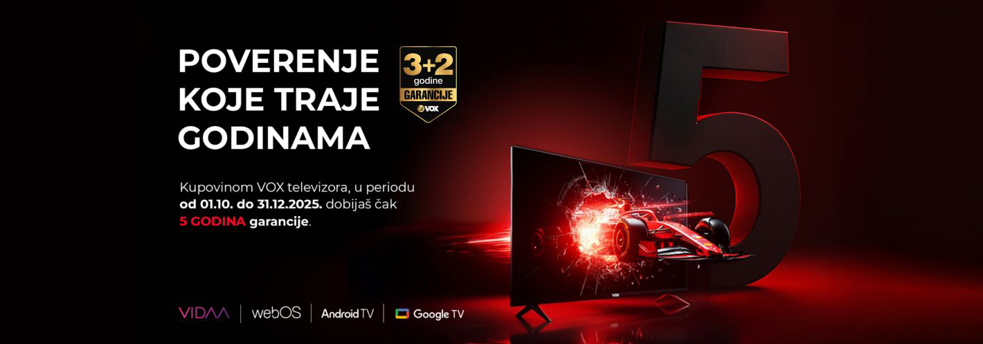 VOX TV 2+3 GOD GARANCIJE