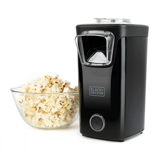 Aparat za kokice Black + Decker BXPC1100E, 1100 W, Crna