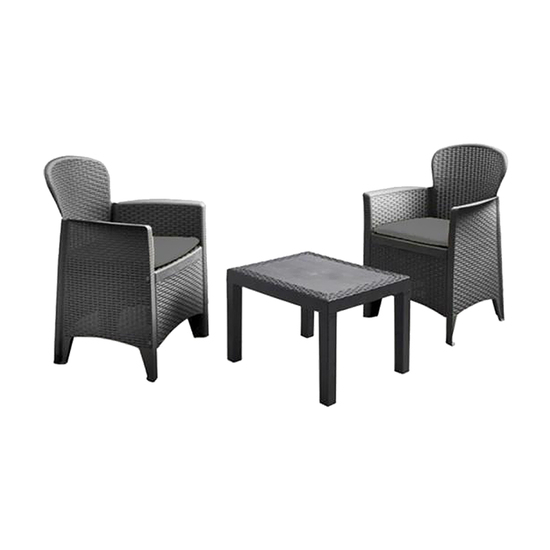 Baštenski set / garnitura Akita 079733, 2 fotelje + sto