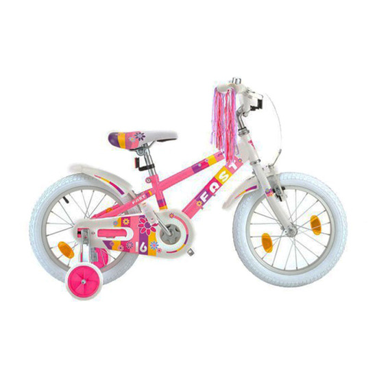 Bicikl Alpina Fast Girl 16 BIC-7313 Pink-White, Roze - Beli, Za decu