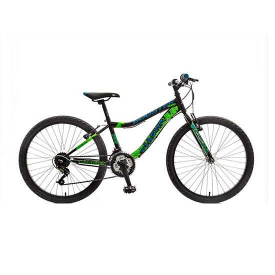 Bicikl Booster Plasma 240 Black-Green B240S03187, Crno - Zeleni, Za decu