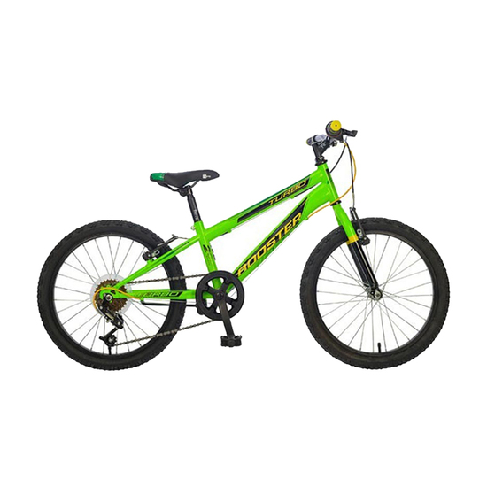 Bicikl Booster TURBO 200 B200S00211 Green, Zelena, 6 brzina, Za decu