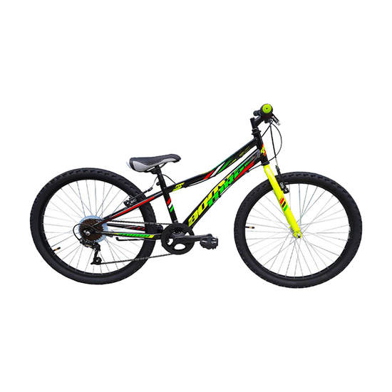 Bicikl Booster TURBO 240 B240S01212 Black-Green, Crna / Zelena, 6 brzina, Za decu