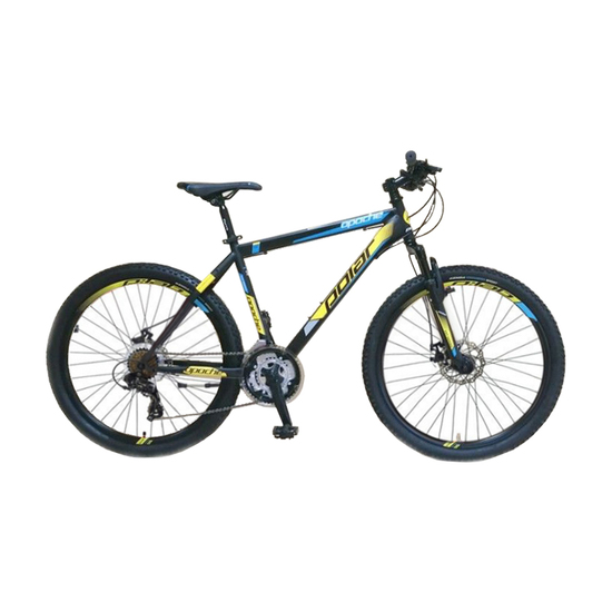 Bicikl Polar Apache DISK MTB 26 L, XL BLACK-BLUE-YELLOW, Crna / plava / žuta, Za odrasle