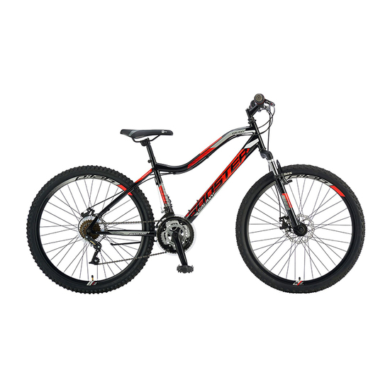 Bicikla Booster GALAXY FS DISC BLACK-RED 25 B260S02251, 26'', 6 brzina, Za odrasle, Crna / Crvena