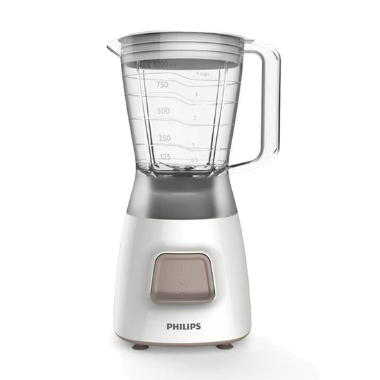 Blender Philips HR 2052/00 Daily Collection, 1 l, 350 W, Bela / Siva