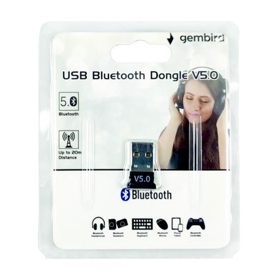 Bluetooth Dongle Gembird BTD-MINI8, Bluetooth v5.0