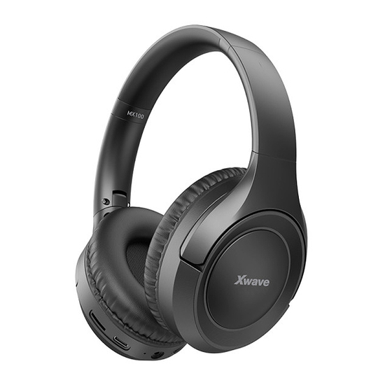 Bluetooth Slušalice Xwave MX100 BLACK BT 031594, Stereo sa mikrofonom, Bluetooth v5.3, FM, AUX, micro SD, Crna