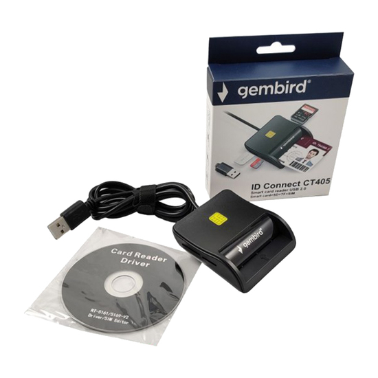 Čitač smart kartica Gembird CRDR-CT405, USB 2.0, SD/SIM/TF