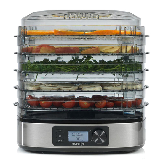 Dehidrator Gorenje FDK 500 DE, 380 W, do 75 °C, 5 posuda