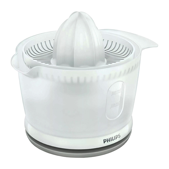 Električna Cediljka Philips HR2738/00, 0.5 l, 25 W, Bela