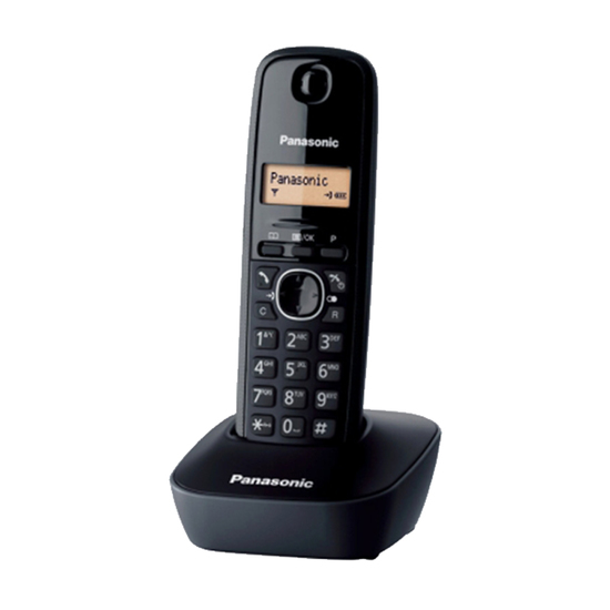 Fiksni telefon Panasonic KX-TG 1611 FX, Bežični, Crni
