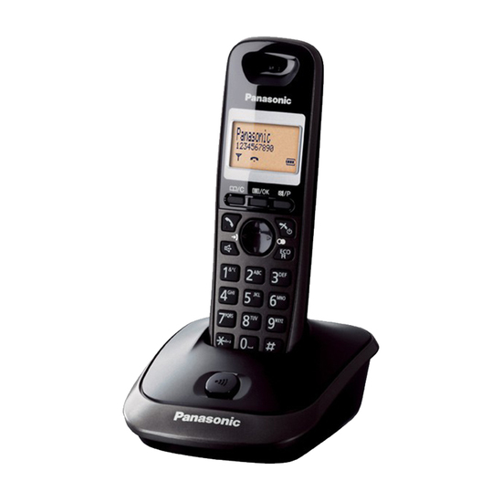 Fiksni telefon Panasonic KX-TG 2511, Bežični, Crni