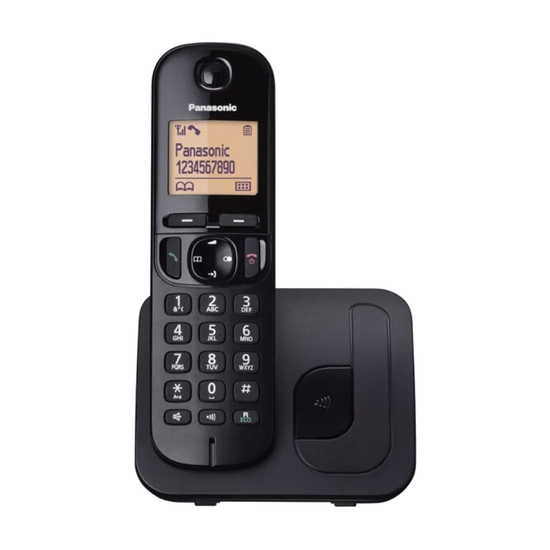 Fiksni telefon Panasonic KX-TGC 210 FX, Bežični, Crni