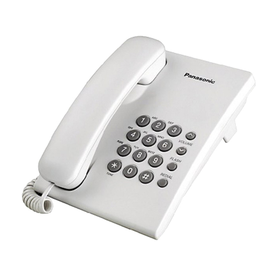 Fiksni telefon Panasonic KX-TS 500, Žični, Beli