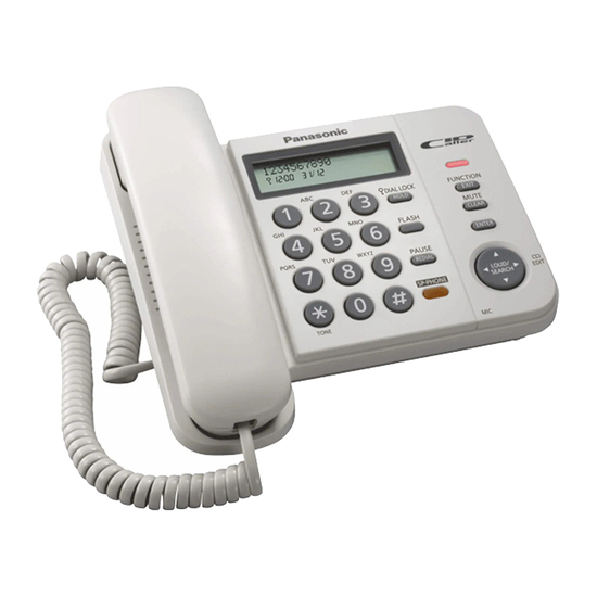 Fiksni telefon Panasonic KX-TS580FXW,FXB, Žični, LCD, Bela i Crna
