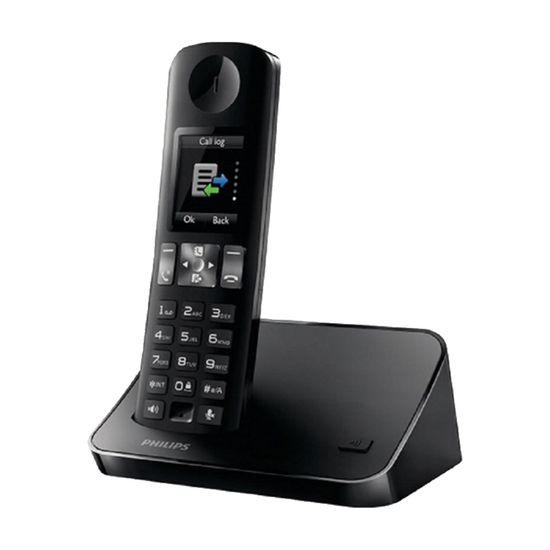 Fiksni telefon Philips D11501B/53, Bežični, Crni