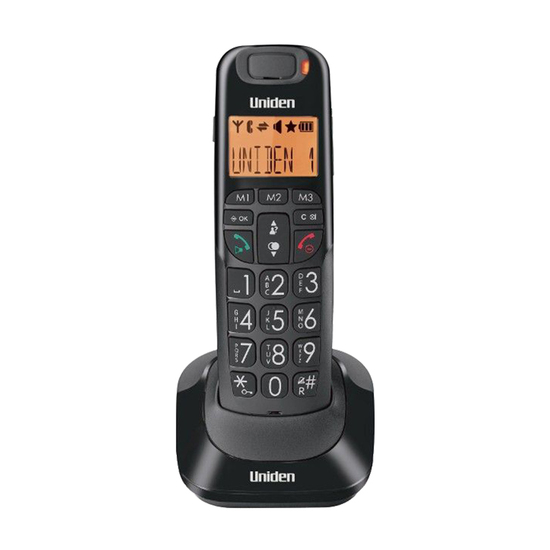 Fiksni telefon Uniden AT4105BK, Bežični, Beli