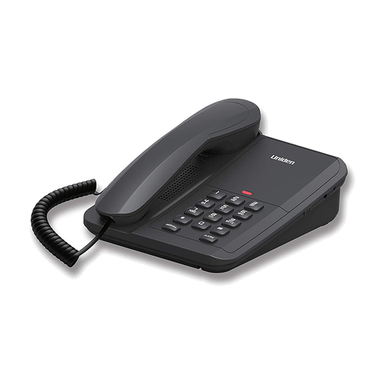 Fiksni telefon Uniden CE 7203, Žični, Crni, Beli