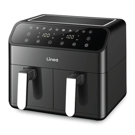 Friteza Linea LAFD-0639, Na vruć vazduh, Digitalna, 2 fioke, 2000 W, 8 l, 80-200°C