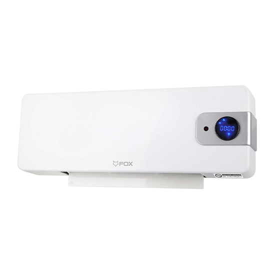 Grejalica Fox GRW-2025R, Zidna, 2000 W, Daljinsko upravljanje, Bela
