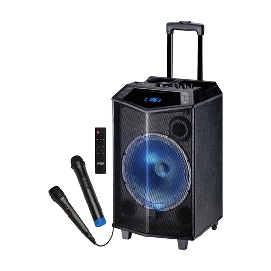 Karaoke Prenosni Zvučnik Xplore XP8811 HAVANA, 600 W, Crna, Dva Mikrofona