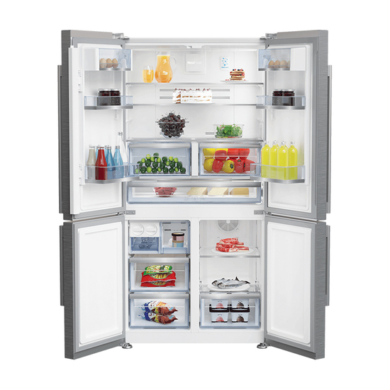 Kombinovani frižider Beko GN 1416221 ZX SIDE BY SIDE, Samostojeći, 376 l, 165 l