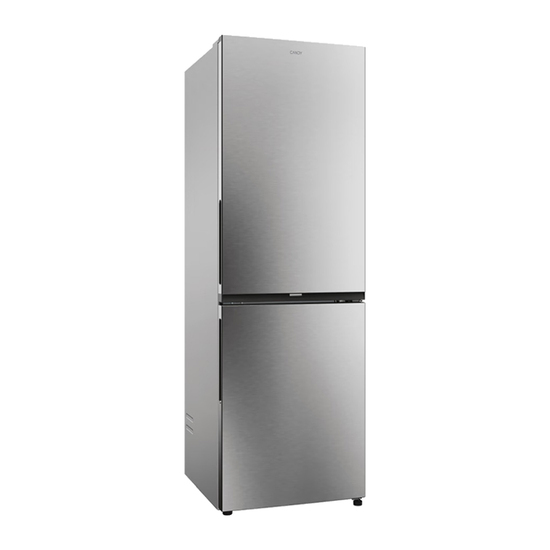 Kombinovani frižider Candy ECN2CQTEX186, Zamrzivač dole, 235/120l, 185 cm, No Frost, Inox