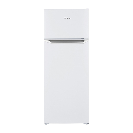 Kombinovani frižider Tesla RD2101EH, 169+37 l, Zamrzivač gore, Samootapajući, 142 cm