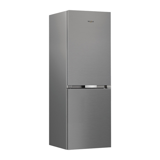 Kombinovani frižider Whirlpool WHK 25364 XP4E, Inox, 186 cm, Zamrivač dole, 210/106l, Frost Free