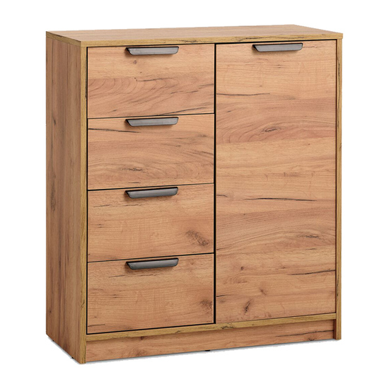 Komoda JENSLEV 4 fioke 1 vrata hrast 3601024