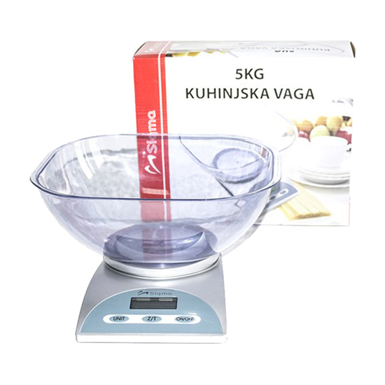 Kuhinjska Vaga Sigma EK 3250, Digitalna, Inox-Plava