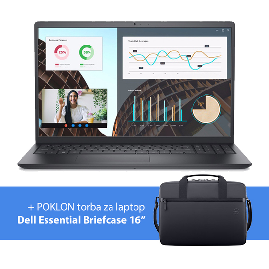 Laptop Dell NOT25457 VOSTRO 3530, 15.6'', 1920x1080 Full HD, 120 Hz, Intel Core i5-1334U 10-Core do 4.6 GHz, Integrisana Intel Iris Xe Graphics, 512 GB SSD, 24 GB RAM DDR4