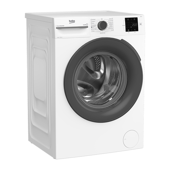 Mašina za pranje veša Beko BM 1 WFSU 39223 WA, INVERTER, 9 kg veša, 1200 o/min, Bela