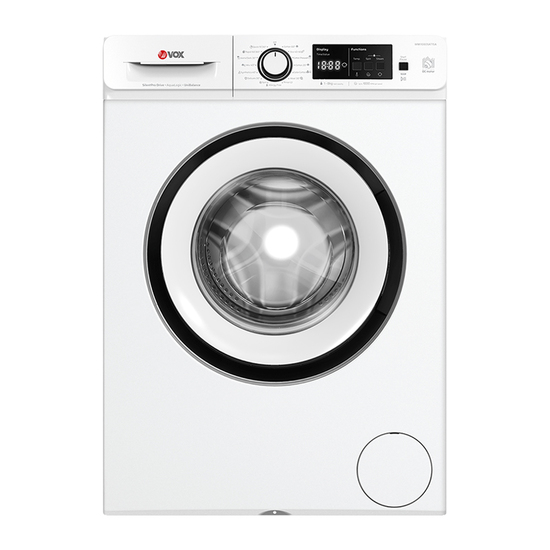 Mašina za pranje veša Vox WMI 1080-SAT15A, Silent Pro Drive Inverter motor, 8 kg veša, 1000 o/min, Bela