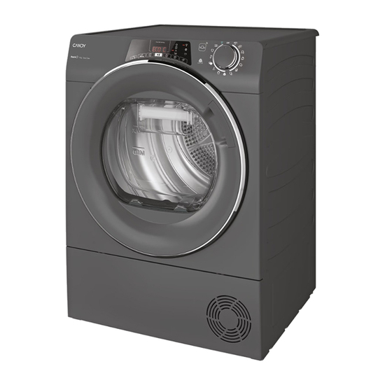 Mašina za sušenje veša Candy ROE H9A2TCERX-S, Kondenzaciona sa toplotnom pumpom, 9 kg veša, WiFi+Bluetooth, Siva