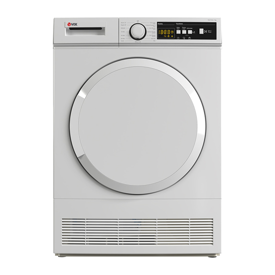 Mašina za sušenje veša Vox TDC-710G, 7 kg veša, 15 programa, Bela