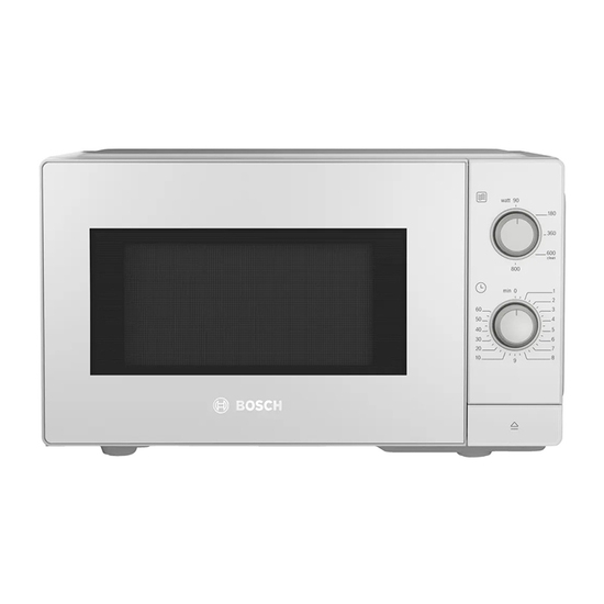 Mikrotalasna peć Bosch FFL020MW0, 800 W,  Bela