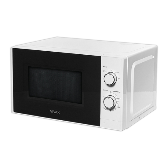 Mikrotalasna peć Vivax MWO-2071W, 700W, 20l, bela