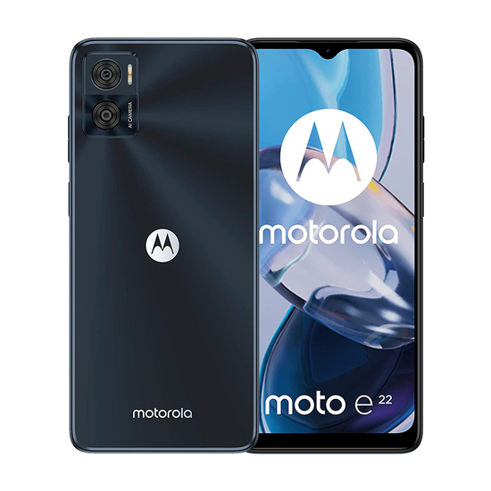Mobilni telefon Motorola E22 XT2239, Dual Sim, Crna, 6.6'', 720 x 1060 px, Helio G37 Octa Core, PowerVR GE8320, 2 GB RAM, 32 GB, 16.0 + 2.0 / 5.0 Mpix