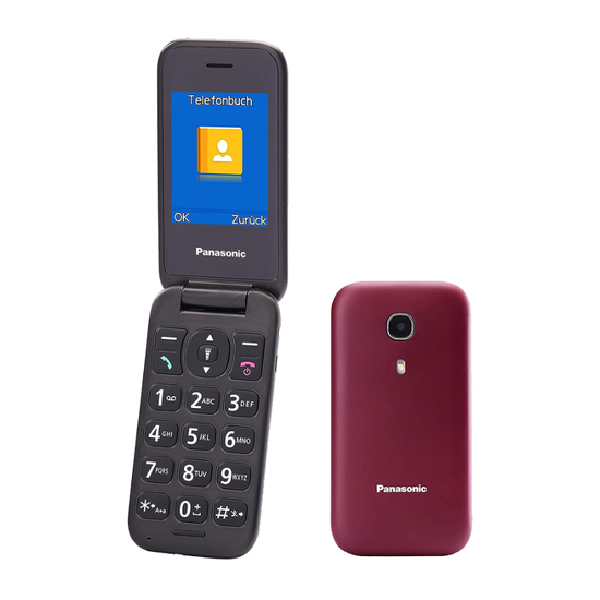 Mobilni telefon Panasonic KX-TU400EXR, Crvena, 2.4'', 320 x 240 px, 0.08 Mpix