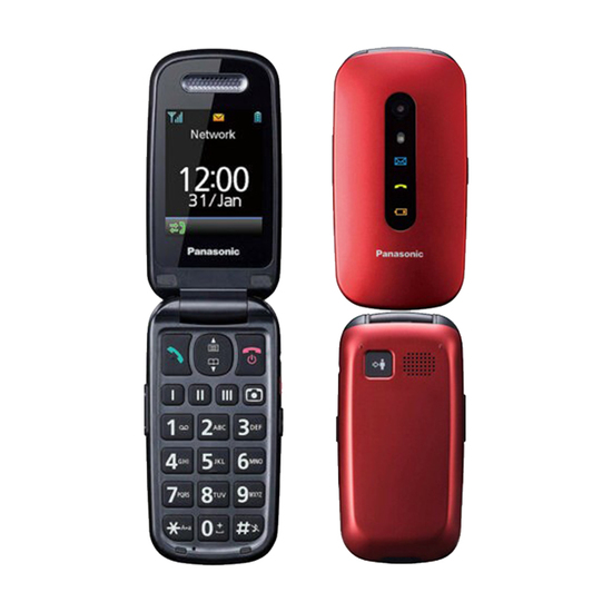 Mobilni telefon Panasonic KX-TU456EXRE, Single sim, Crvena