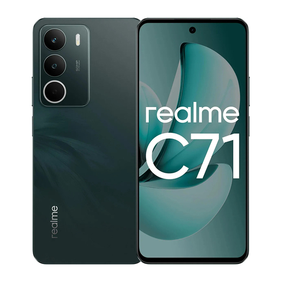 Mobilni telefon Realme C71 RMX5303, Zelena, 4G, Dual Sim, 8/256 GB, 50/5 Mpix, Unisoc T7250, Mali-G57 MP1