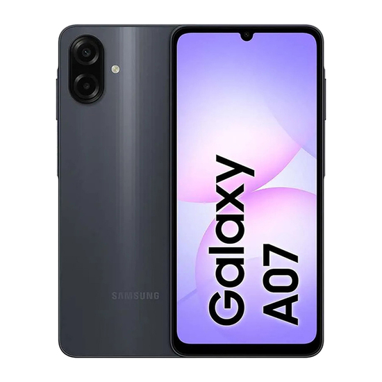 Mobilni telefon Samsung A07, Crna, 4G, Dual Sim, 6/128 GB, 6.7'', 720x1600, 50+2/8 MP, Helio G88