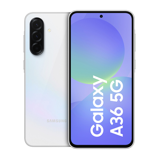 Mobilni telefon Samsung A36, Bela, 5G, Dual Sim, 6.7'', 6/128 GB, Snapdragon 6 Gen 3, Adreno 710, 50+8+2 / 12 MP