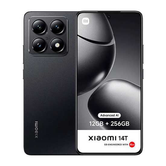 Mobilni telefon Xiaomi 14T, Crna, Dual Sim, 5G, 6.67'', Dimensity 8300 Ultra 8-Core, Mali G615-MC6, 12 GB RAM, 256 GB, 50+50+12 / 32 MP, Android 14, HyperOS