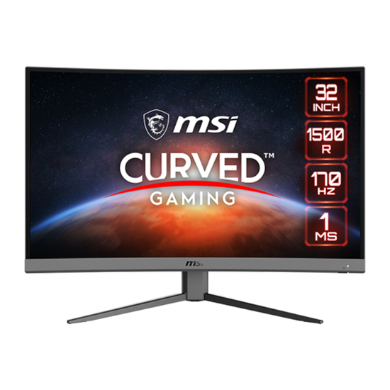 Monitor MSI G32C4 E2 GAMING CURVED, 31.5