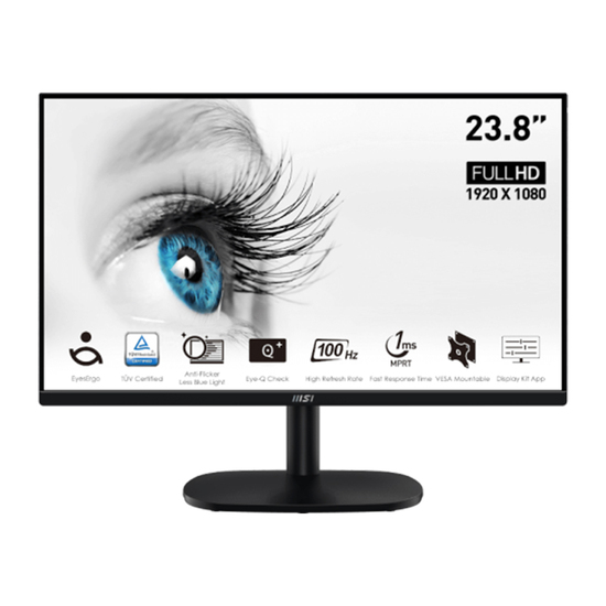Monitor MSI PRO MP245V, 23.8